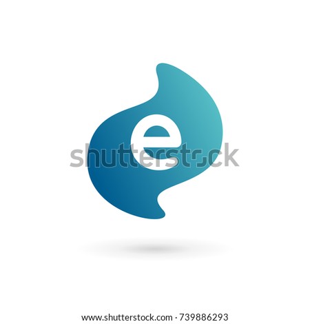 Letter E logo icon design template elements