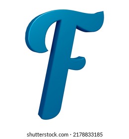 Letter F 3d Render Alphabet Letters Stock Illustration 2178833185 ...