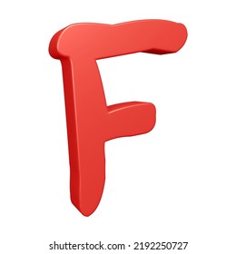 Letter F 3d Render Alphabet Letters Stock Illustration 2192250727 ...