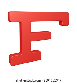 Letter F 3d Render Alphabet Letters Stock Illustration 2194351349 ...