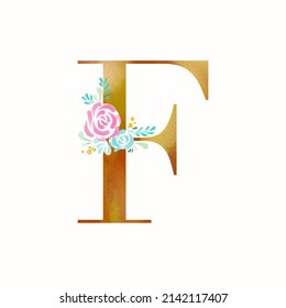 Letter F F Alphabet Wedding Logo Stock Illustration 2142117407 ...