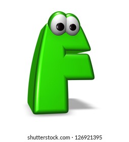 Letter F Eyes 3d Illustration Stock Illustration 126921395 | Shutterstock