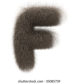 Letter F From Fur Alphabet