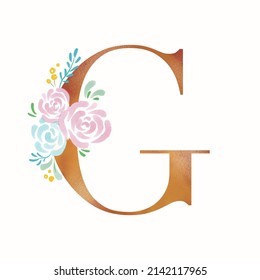 Letter G Galphabet Wedding Logo Invitations Stock Illustration ...