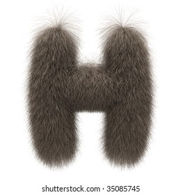 Letter H From Fur Alphabet