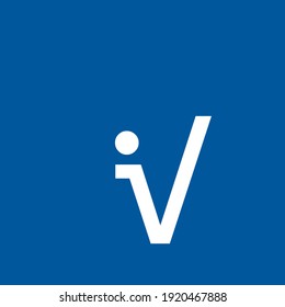 Letter IV logo icon design illustration  for your business. Initial logo design, geometric logo. Creative Modern Monogram alphabet. Company Logo Idea with tagline space.