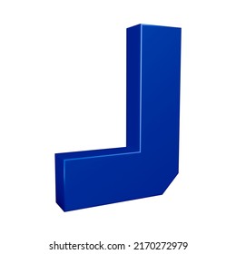 Letter J 3d Render Alphabet Letters Stock Illustration 2170272979 