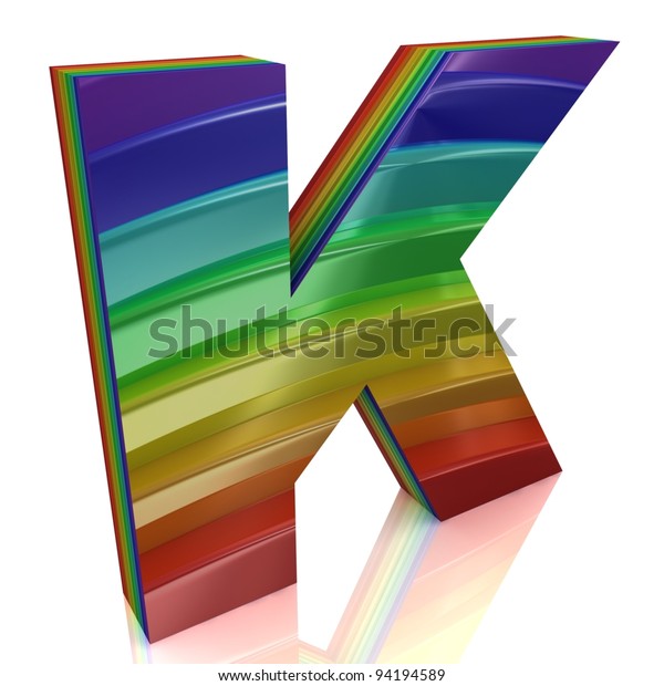 letter h fur rainbow alphabet stock illustration 94194571