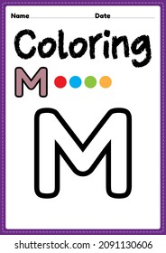 919 Letter m coloring page Stock Illustrations, Images & Vectors ...