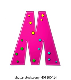 Letter M Alphabet Set Polka Dot Stock Illustration 409180414 | Shutterstock