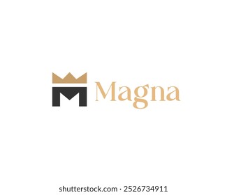 A letter M with a crown on top  logo. King queen symbol. Minimalistic monogram - Powered by Shutterstock