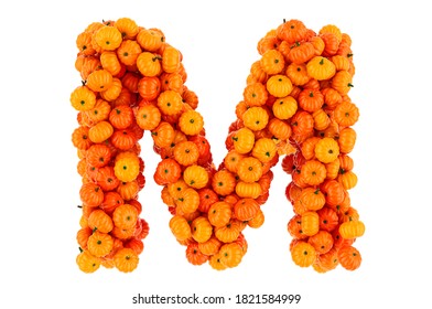 Letter M Pumpkins 3d Rendering Isolated Stock Illustration 1821584999 ...