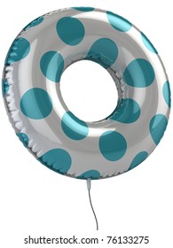 Letter O Balloon 3d Illustration