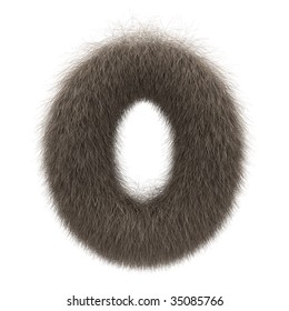 Letter O From Fur Alphabet