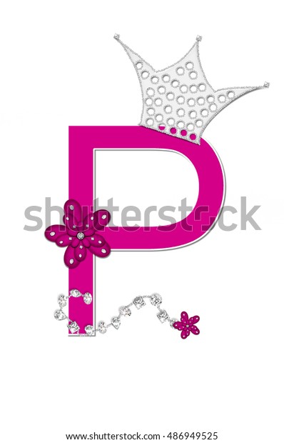 Letter P Alphabet Set Pageant Queen Stock Illustration 486949525