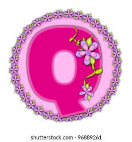 Letter Q Alphabet Set Daisy Chain Stock Illustration 96889261 ...