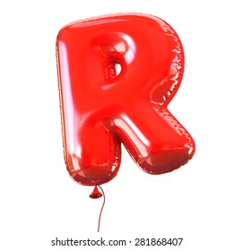 Letter R Balloon Font