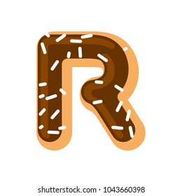 Letter R Donut Font Doughnut Alphabet Stock Illustration 1043660398 ...