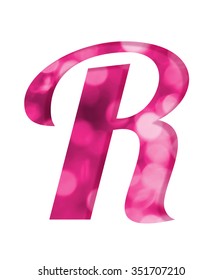Letter R Pink Bokeh Alphabet Stock Illustration 351707210 | Shutterstock