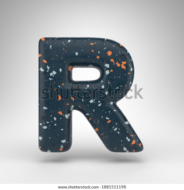 Letter R Uppercase On White Background Stock Illustration 1881511198 ...