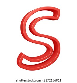 Letter S 3d Render Alphabet Letters Stock Illustration 2172156911 ...