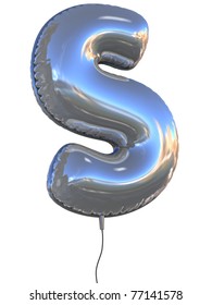 Letter S Balloon 3d Illustration