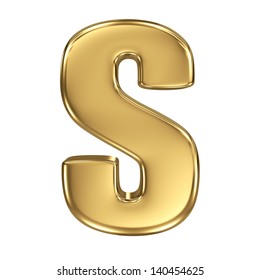 Letter S Gold Solid Alphabet Stock Illustration 140454529 | Shutterstock
