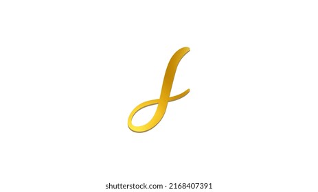 Letter S Golden Gradient Golden Alphabet Stock Illustration 2168407391 ...