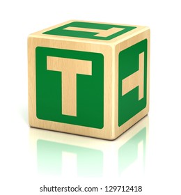 Letter T Alphabet Cubes Font