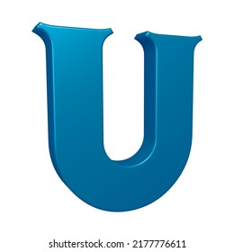 Letter U 3d Render Alphabet Letters Stock Illustration 2177776611 ...