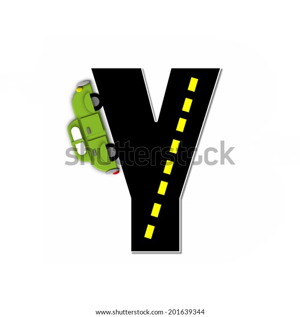 The letter\
Y, in the alphabet set \