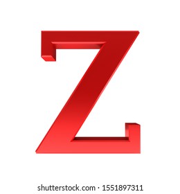 Letter Z Red Sign 3d Rendering Stock Illustration 1551897311 | Shutterstock