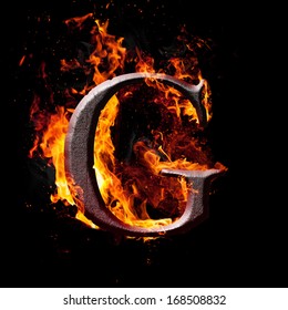 Letters Symbols Fire Letter G Stock Illustration 168508832 | Shutterstock