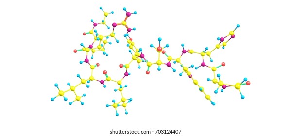 Leuprorelin Or Leuprolide, Is A Hormone Used To Treat Prostate Cancer, Breast Cancer, Endometriosis, Uterine Fibroids, And Early Puberty. It Is Given By Injection Into A Muscle. 3d Illustration