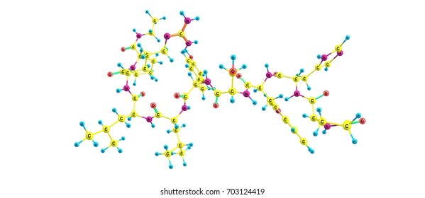 Leuprorelin Or Leuprolide, Is A Hormone Used To Treat Prostate Cancer, Breast Cancer, Endometriosis, Uterine Fibroids, And Early Puberty. It Is Given By Injection Into A Muscle. 3d Illustration