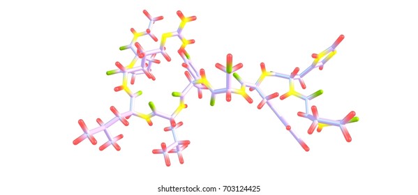 Leuprorelin Or Leuprolide, Is A Hormone Used To Treat Prostate Cancer, Breast Cancer, Endometriosis, Uterine Fibroids, And Early Puberty. It Is Given By Injection Into A Muscle. 3d Illustration