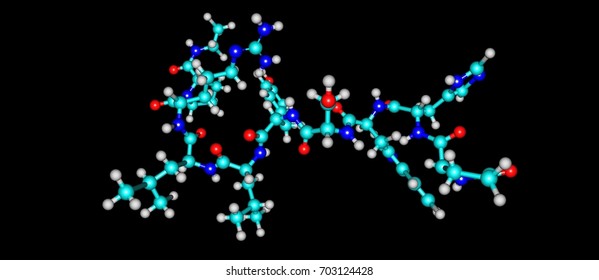 Leuprorelin Or Leuprolide, Is A Hormone Used To Treat Prostate Cancer, Breast Cancer, Endometriosis, Uterine Fibroids, And Early Puberty. It Is Given By Injection Into A Muscle. 3d Illustration