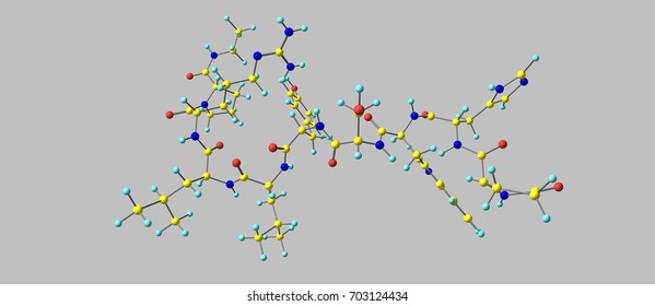 Leuprorelin Or Leuprolide, Is A Hormone Used To Treat Prostate Cancer, Breast Cancer, Endometriosis, Uterine Fibroids, And Early Puberty. It Is Given By Injection Into A Muscle. 3d Illustration