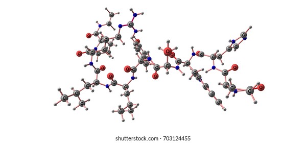 Leuprorelin Or Leuprolide, Is A Hormone Used To Treat Prostate Cancer, Breast Cancer, Endometriosis, Uterine Fibroids, And Early Puberty. It Is Given By Injection Into A Muscle. 3d Illustration