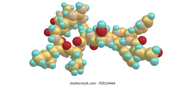 Leuprorelin Or Leuprolide, Is A Hormone Used To Treat Prostate Cancer, Breast Cancer, Endometriosis, Uterine Fibroids, And Early Puberty. It Is Given By Injection Into A Muscle. 3d Illustration