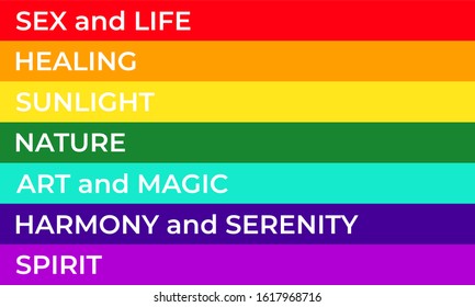 colours of the gay flag meaning
