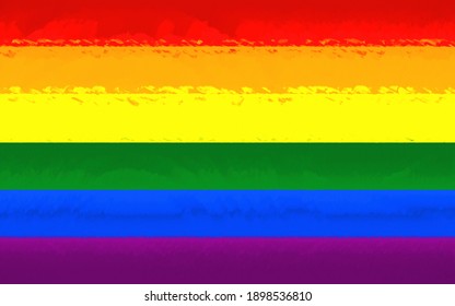 Lgbt Pride Flag Illustration Paint Effect Stock Illustration 1898536810 ...