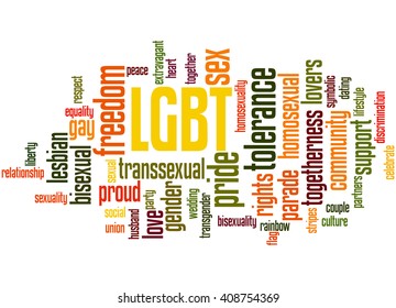 Lgbt Word Cloud Concept On White Stock Illustration 408754369 ...