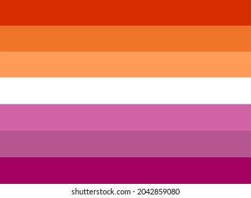 LGBTQ + Lesbian Flag For The Rights Of Pride And Sexuality 