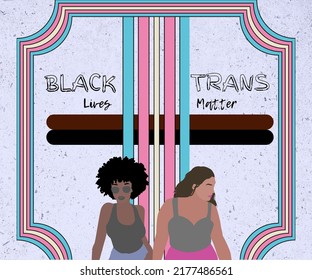 LGBTQ+ Pride Black Trans Lives Matter Graphic