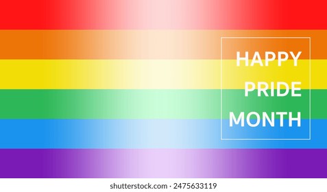 LGBTQ pride month background, colorful rainbow pride background for celebration banner, card, social media. - Powered by Shutterstock