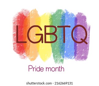 Lgbtq Pride Month Background Image Stock Illustration 2162669131 ...