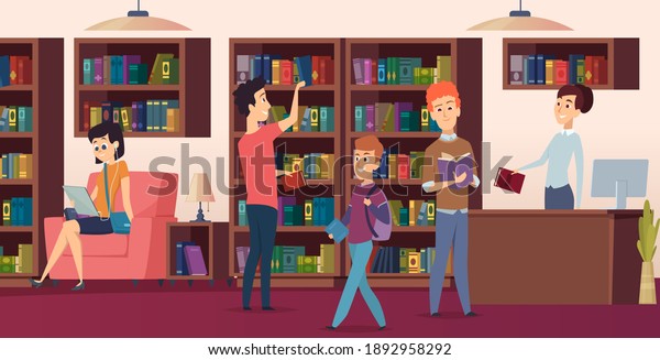 Library background. Bookshelves in school\
biblioteca students chose a books\
pictures