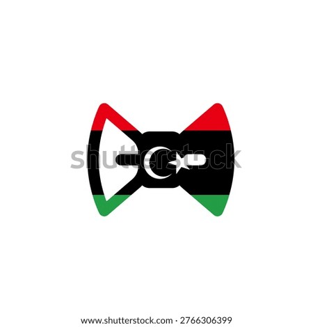 Libya Flag Necktie In Icon