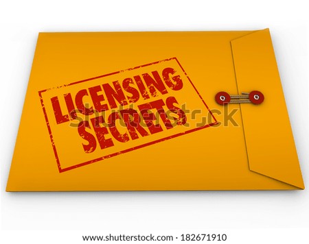 Licensing Secrets Envelope Official Authorization Information